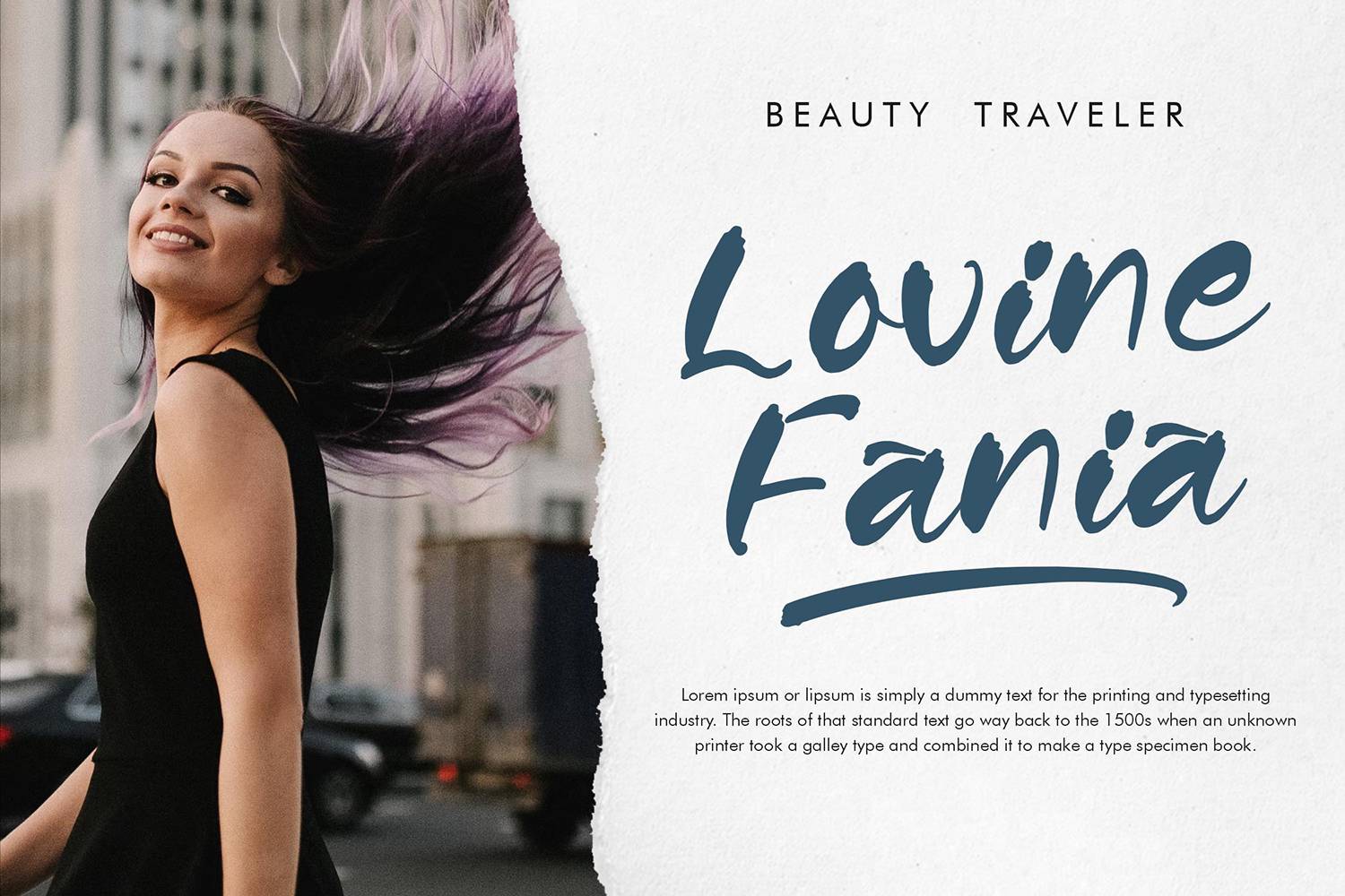 Jonash Bluer Font sample