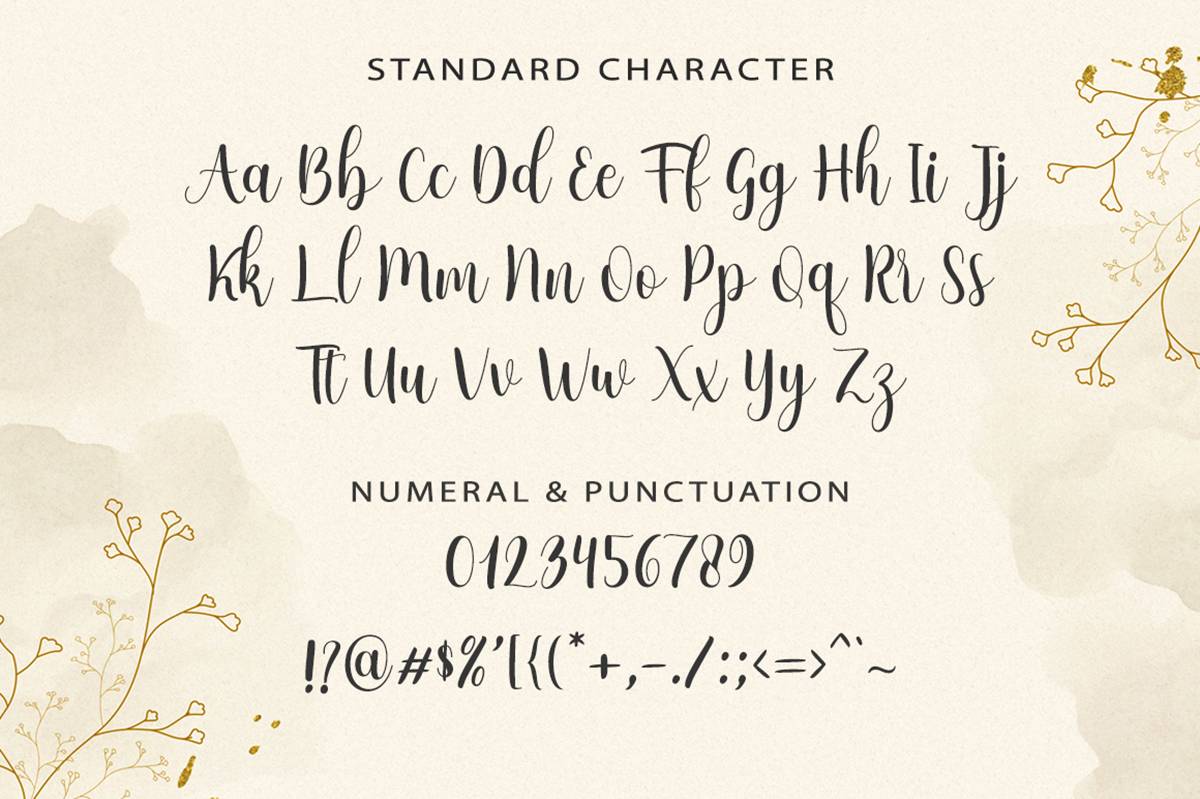 Josephine Script Font sample