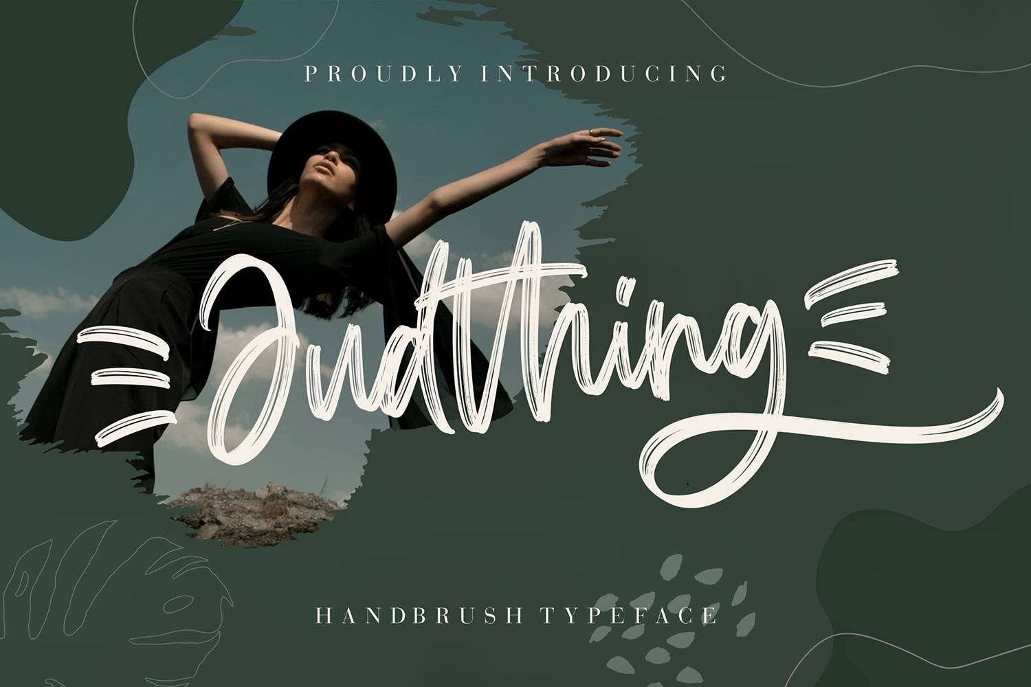 Judthing Handbrush Font sample