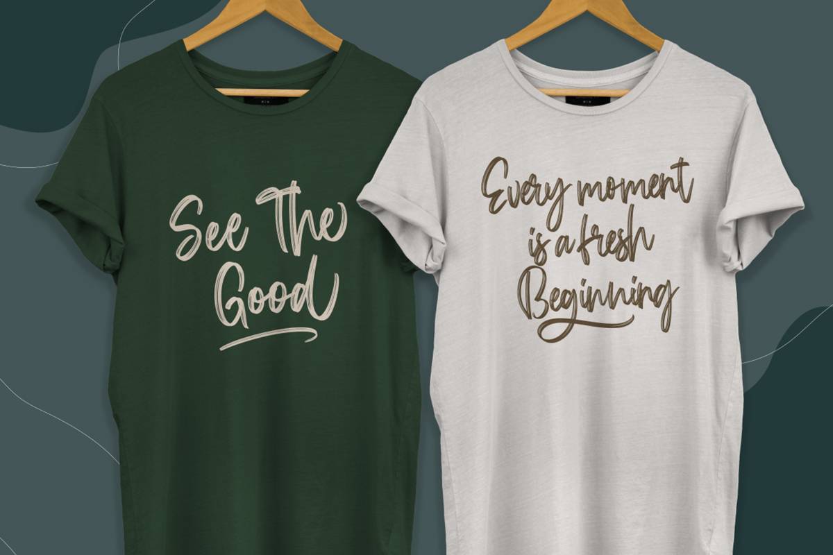 Judthing Handbrush Font sample