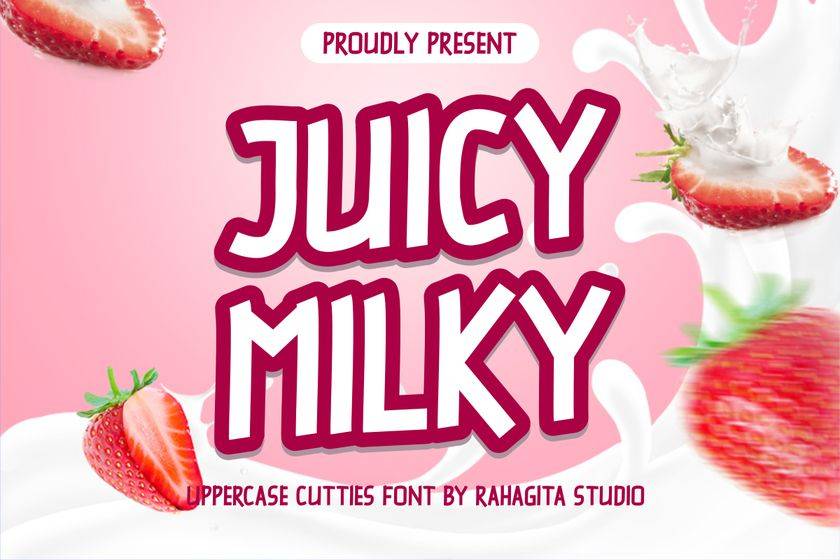 Juicy Milky Font sample