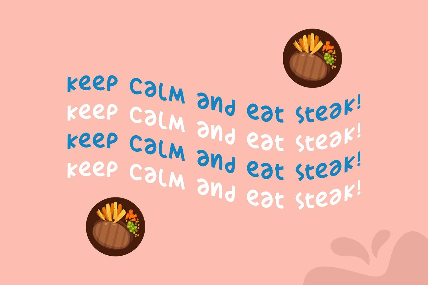 Juicy Steak Font sample