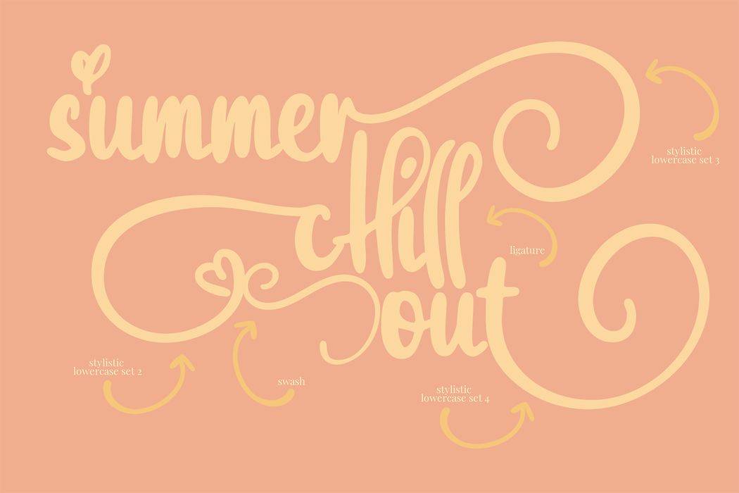 Julia Eberline Font sample