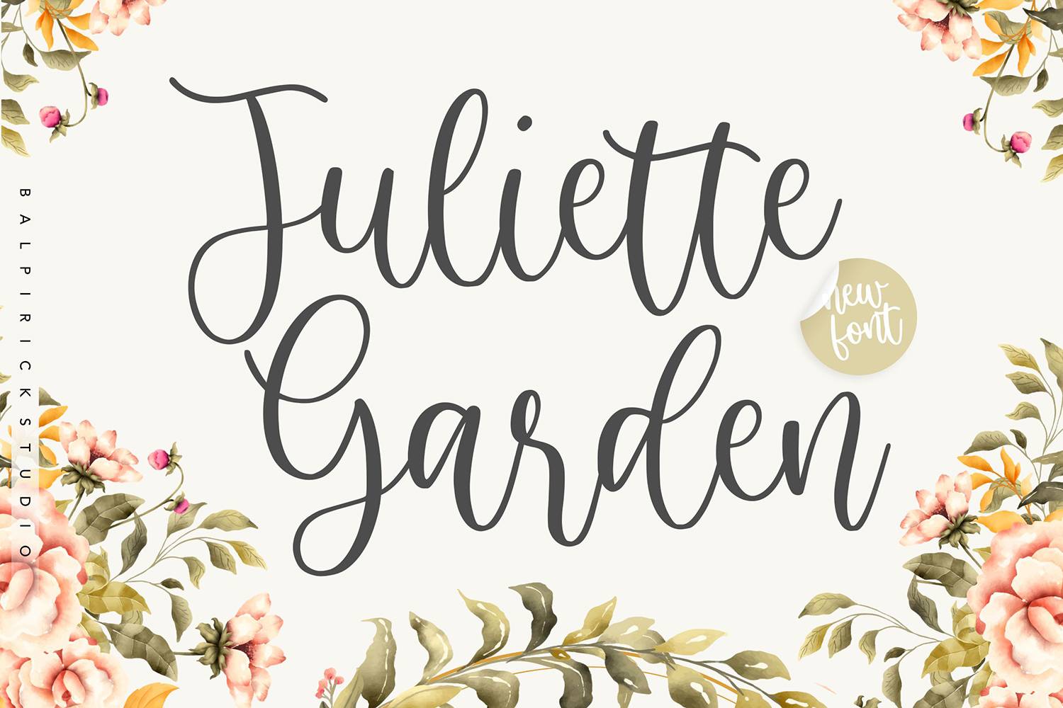 Juliette Garden Font sample