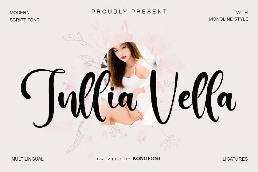Jullia Vella Font sample