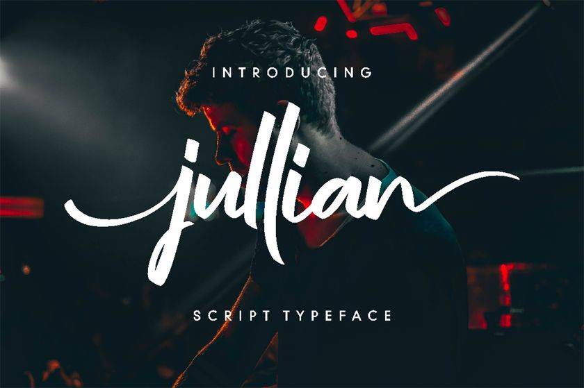 Jullian Script Font sample