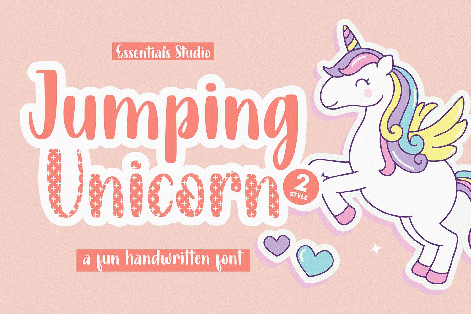Jumping Unicorn Font sample