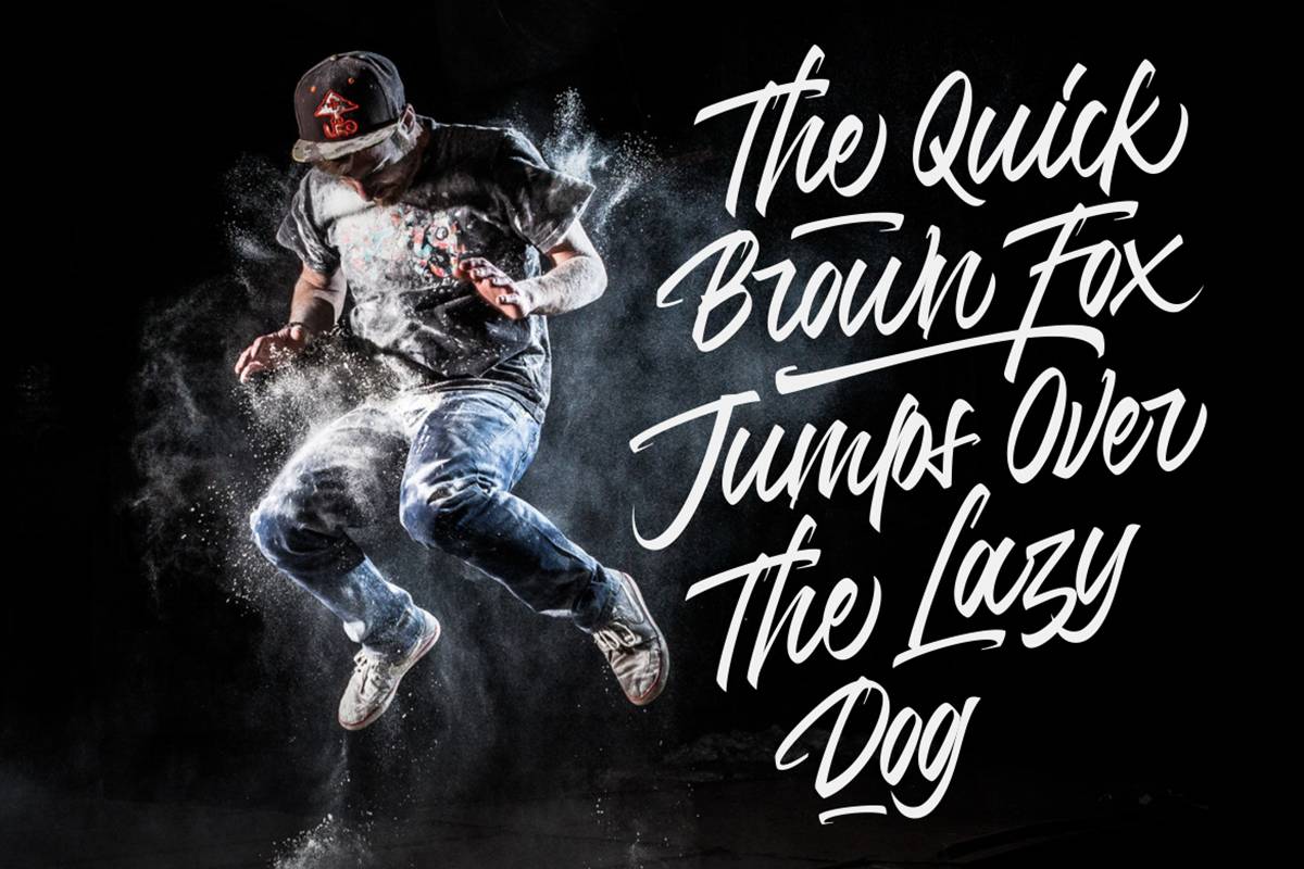 Jumps Steady Font sample
