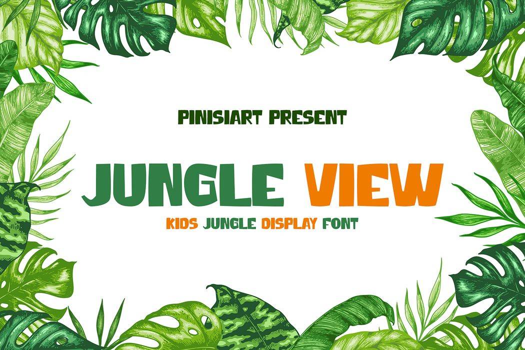 Jungle View Font sample