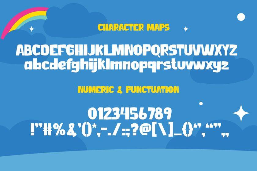 Jungle View Font sample