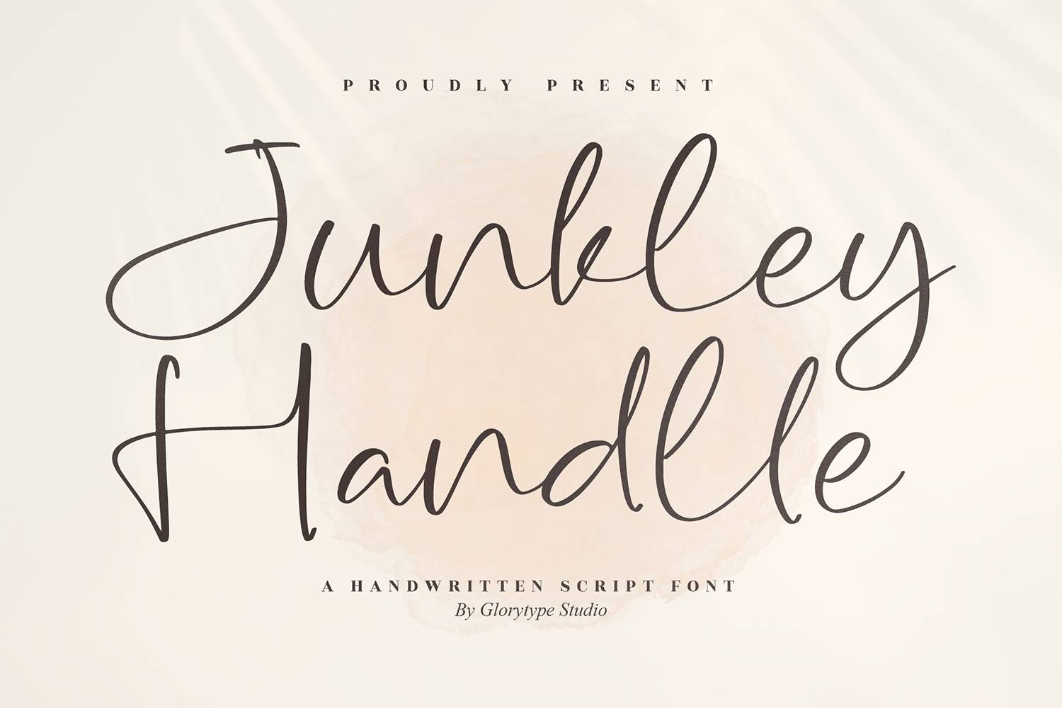 Junkley Handlle Font sample