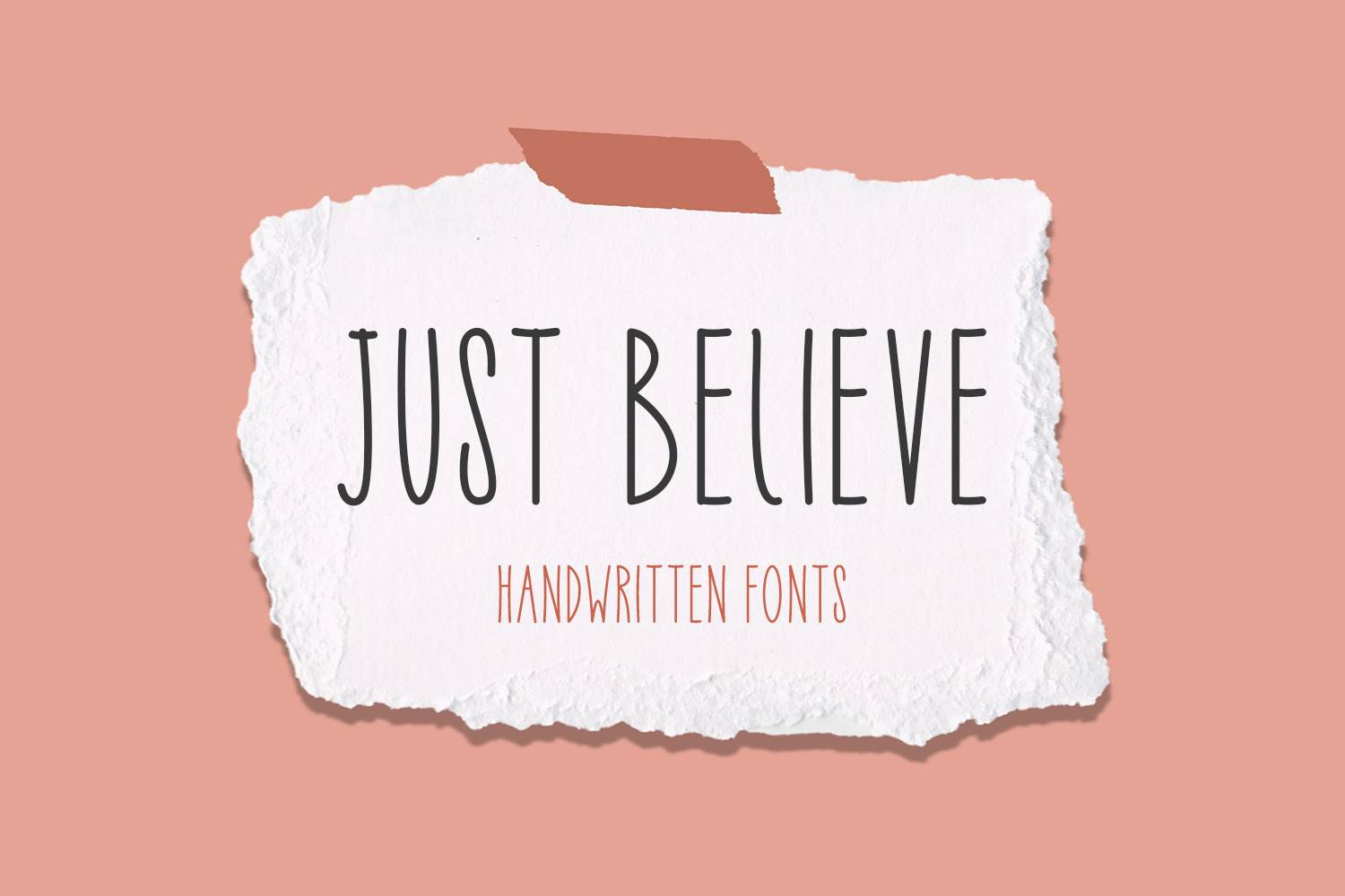 Just Believe Font sample