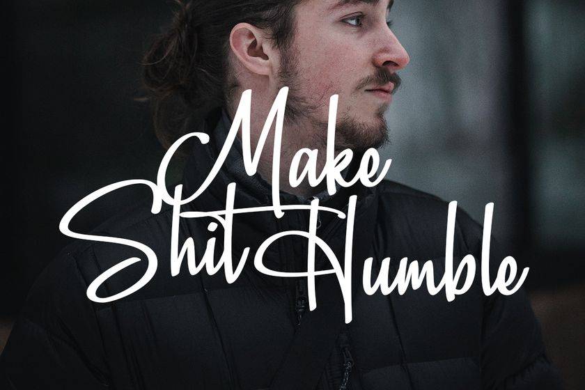 Just Enjoye Font sample