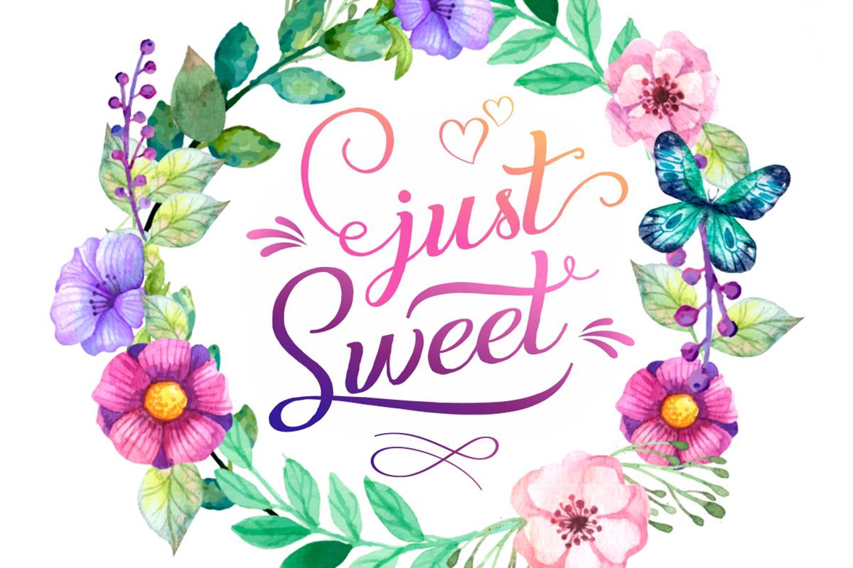 Just Sweet Font sample