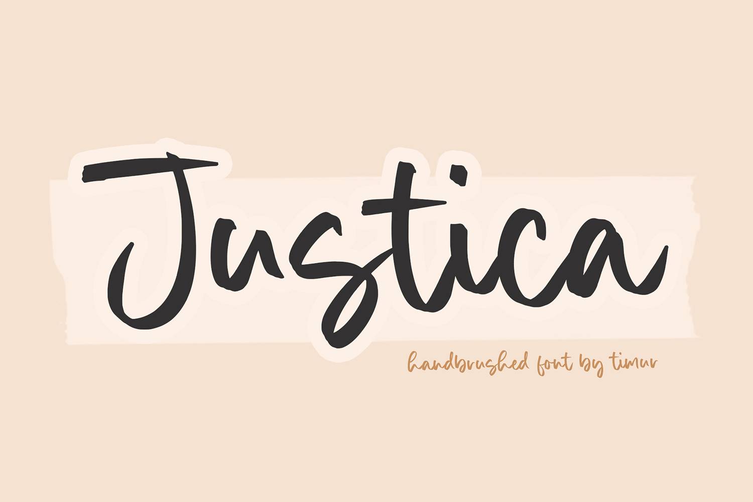 Justica Font sample