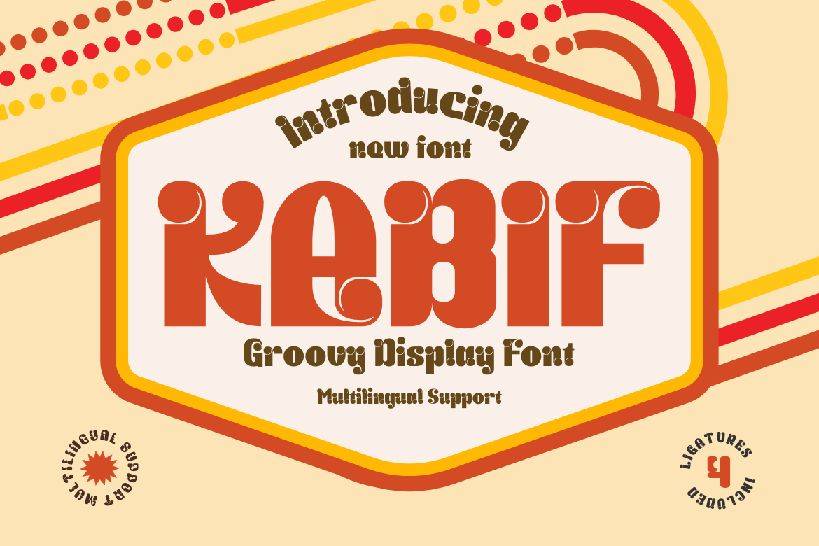 Kabif Font sample