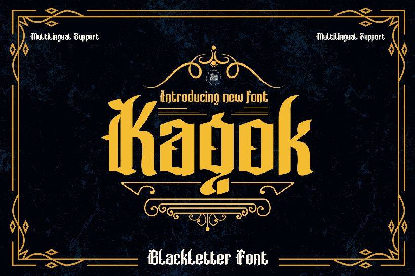 Kagok Font sample