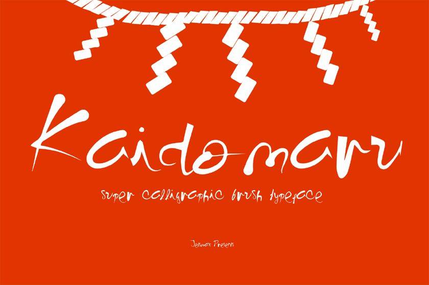 Kaidomaru Font sample