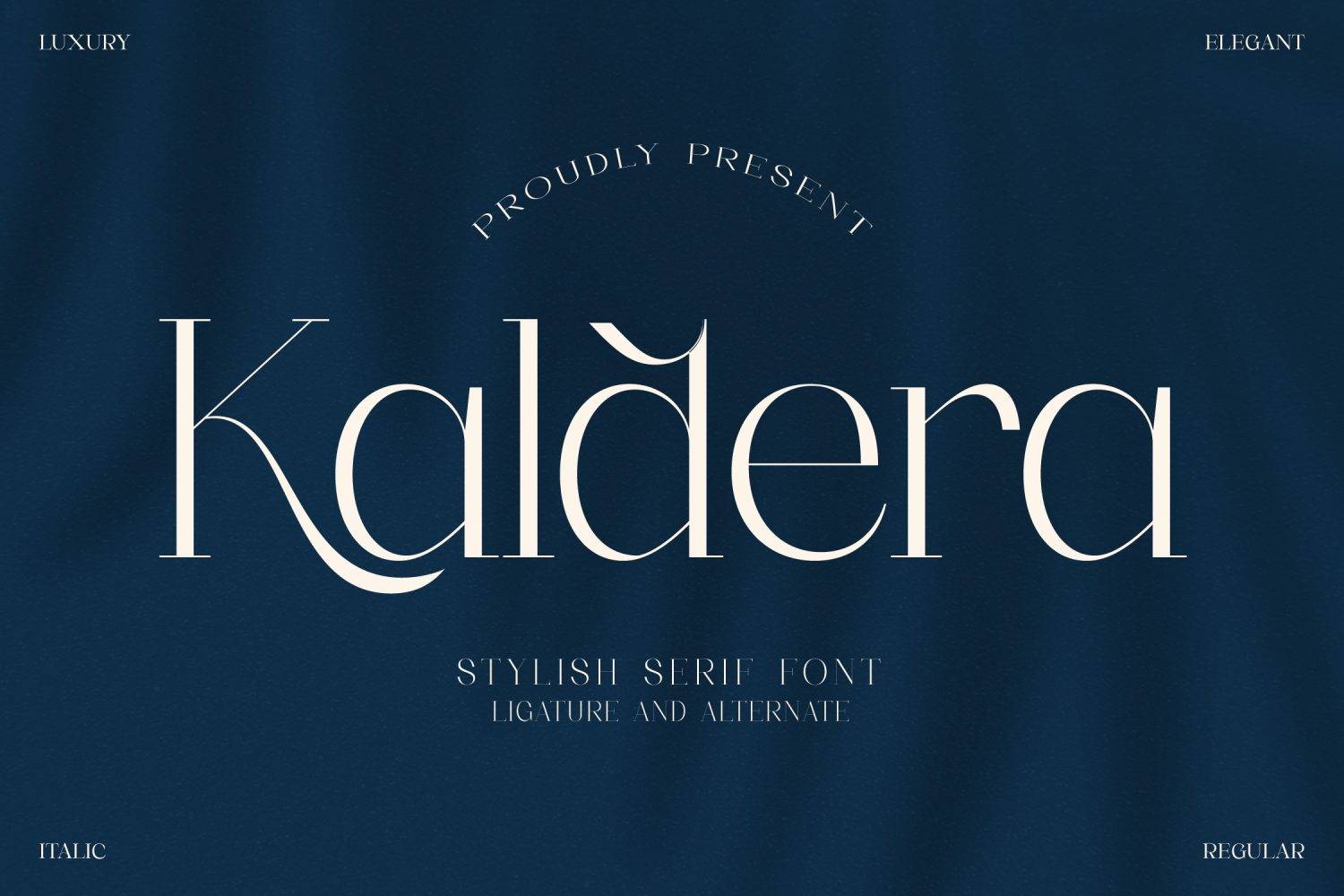 Kaldera Font sample