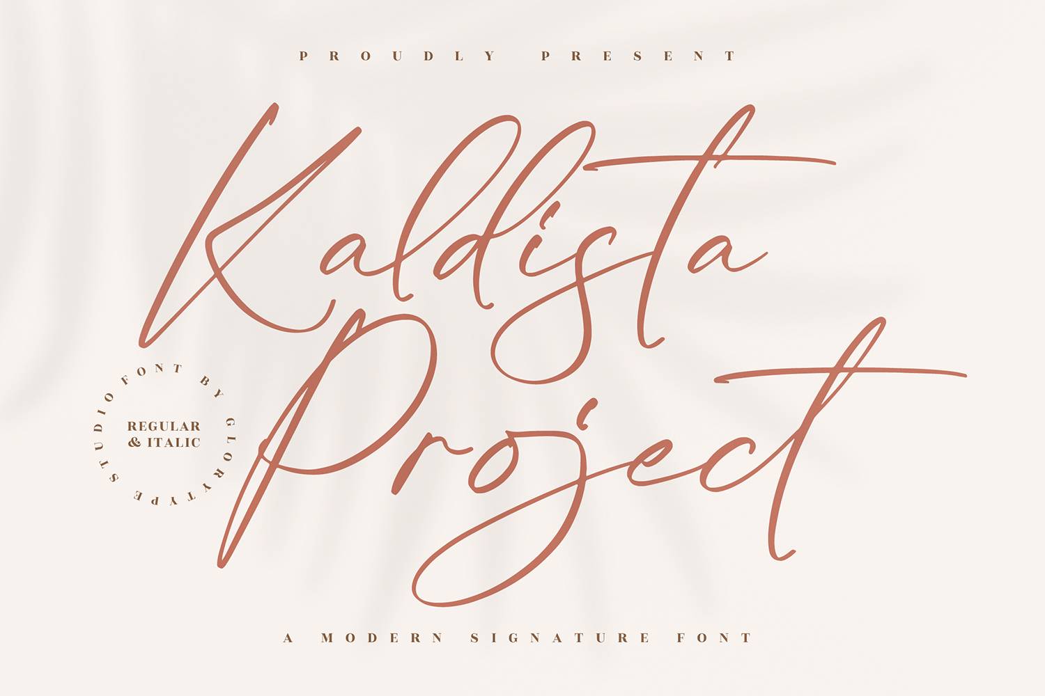 Kaldista Project Font sample
