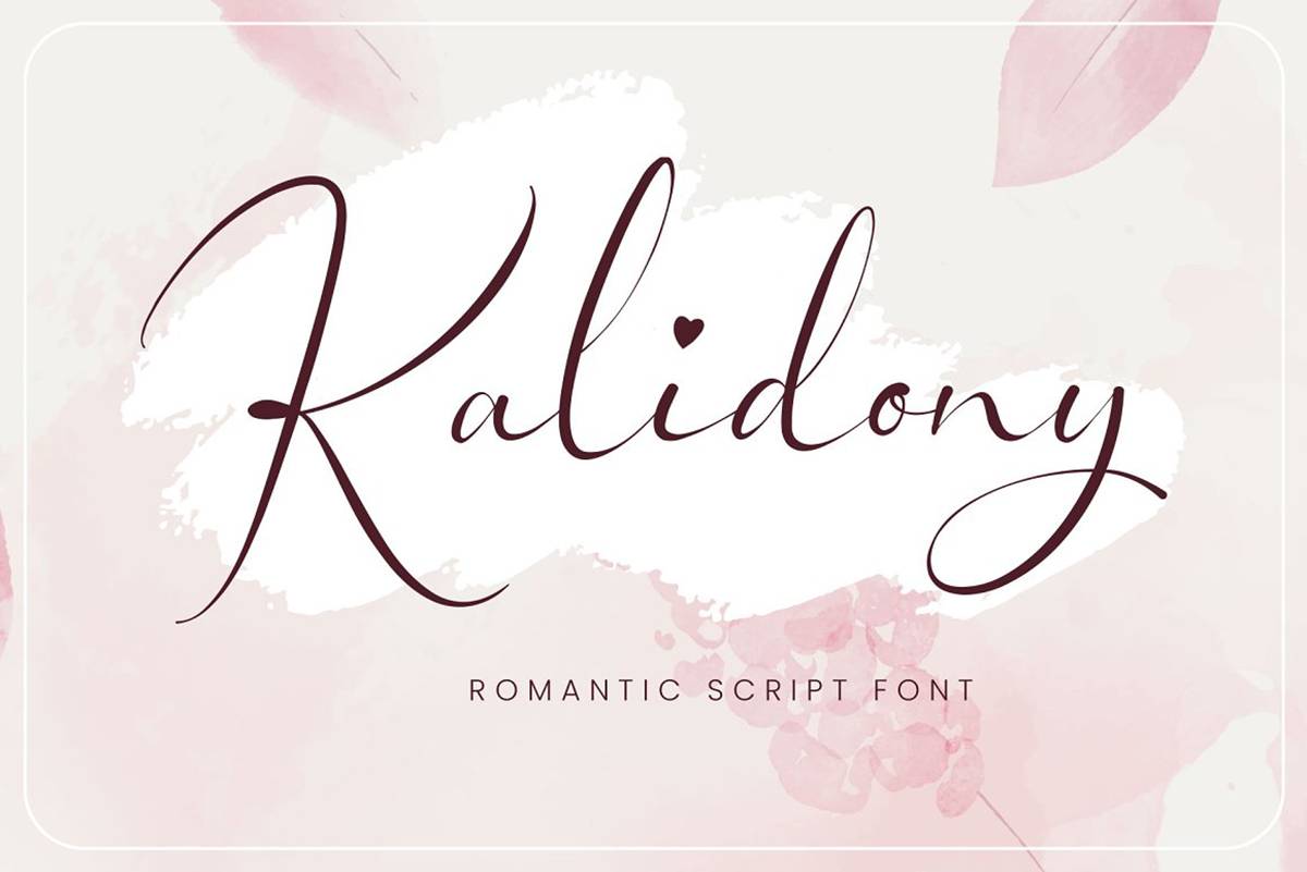 Kalidony Font sample