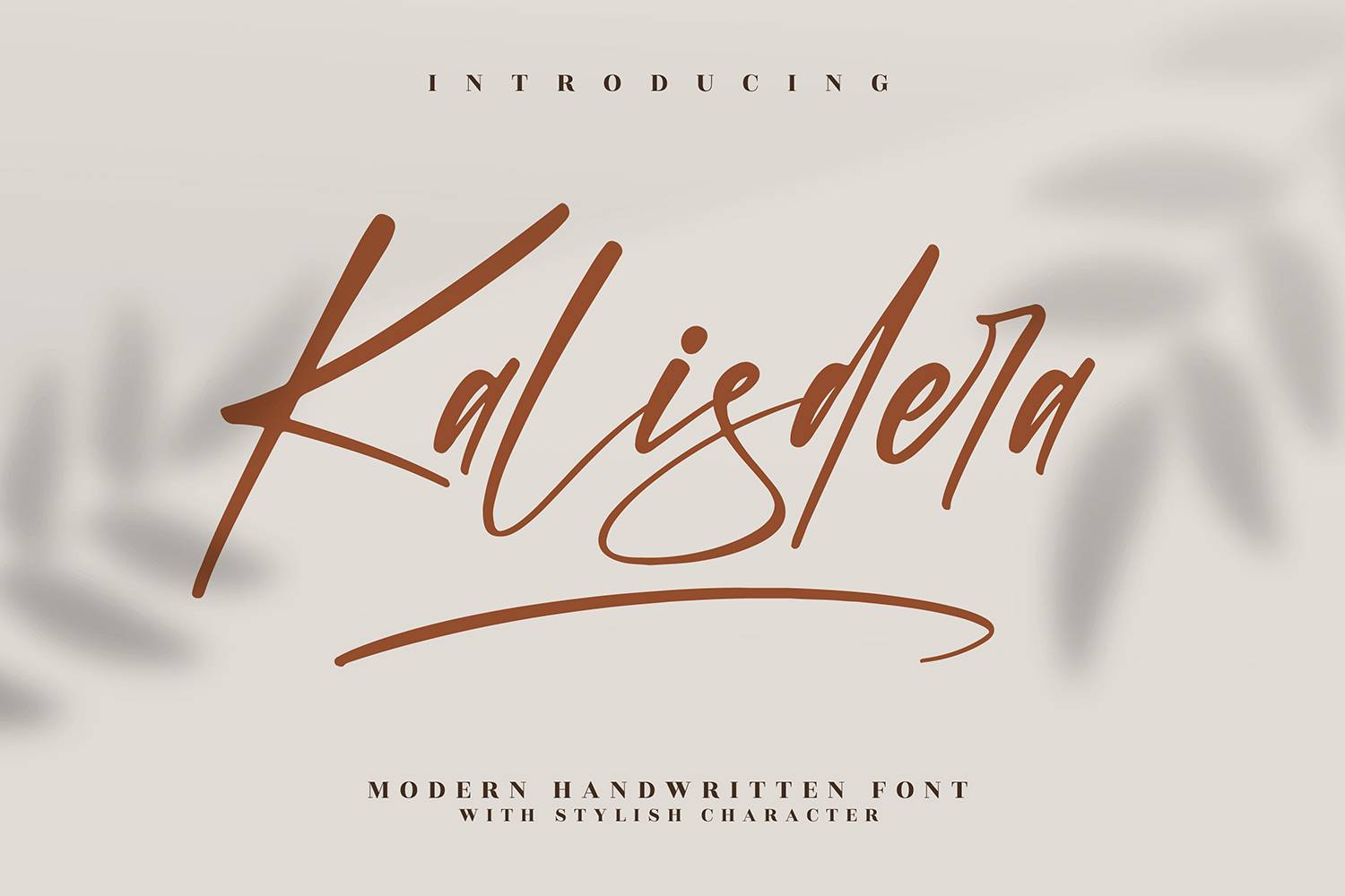 Kalisdera Font sample