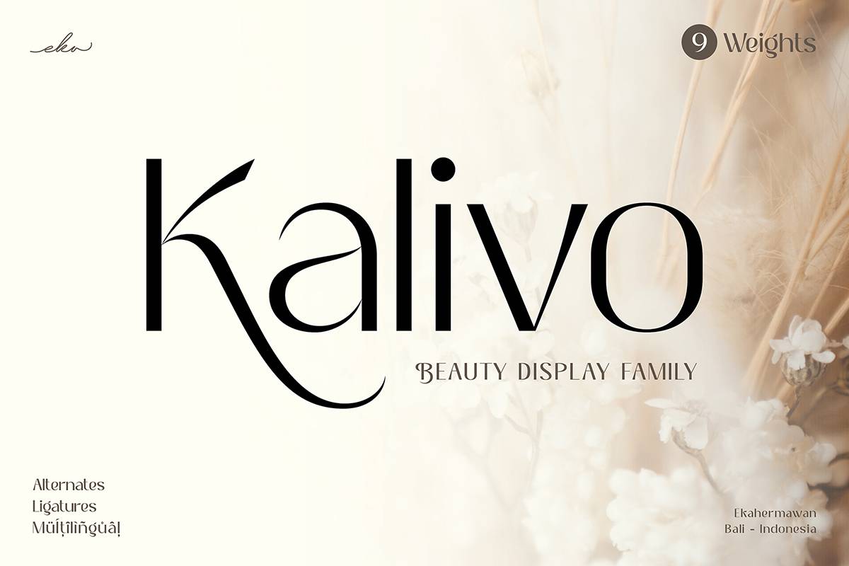 Kalivo Font sample