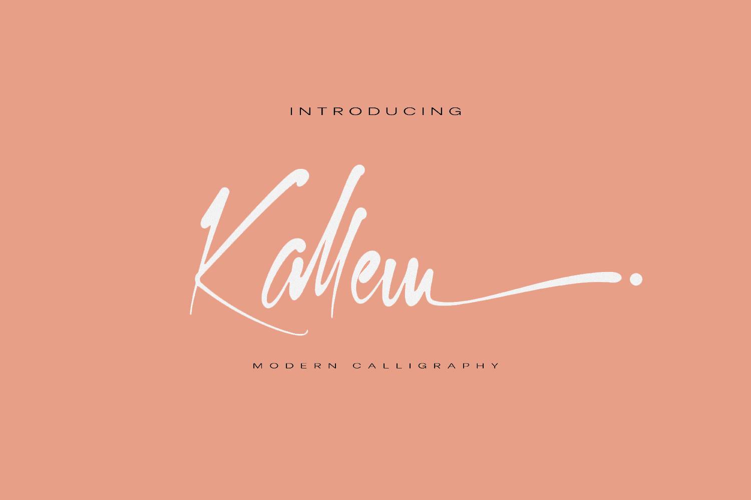 Kallem Script Font sample