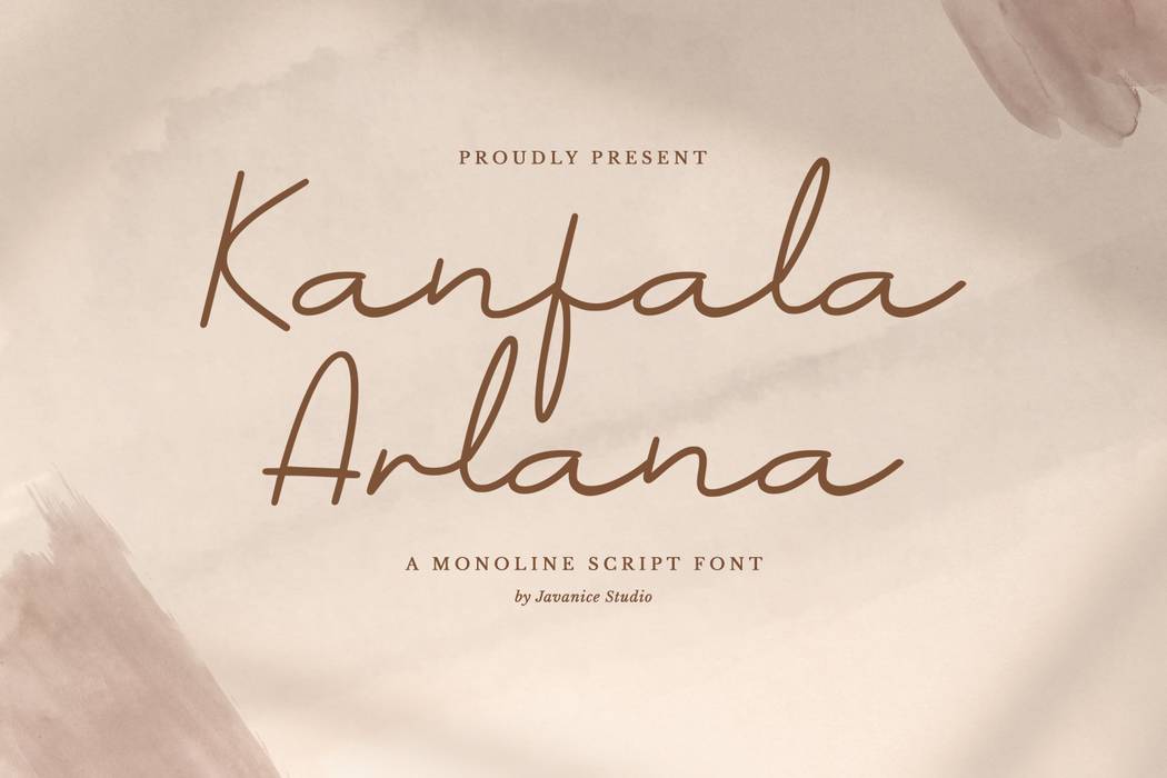 Kanfala Arlana Font sample