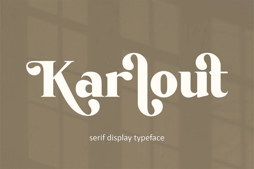 Karlout Font sample