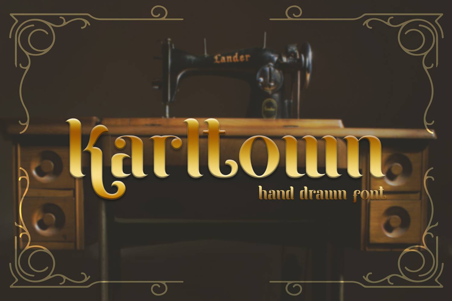Karltown Font sample