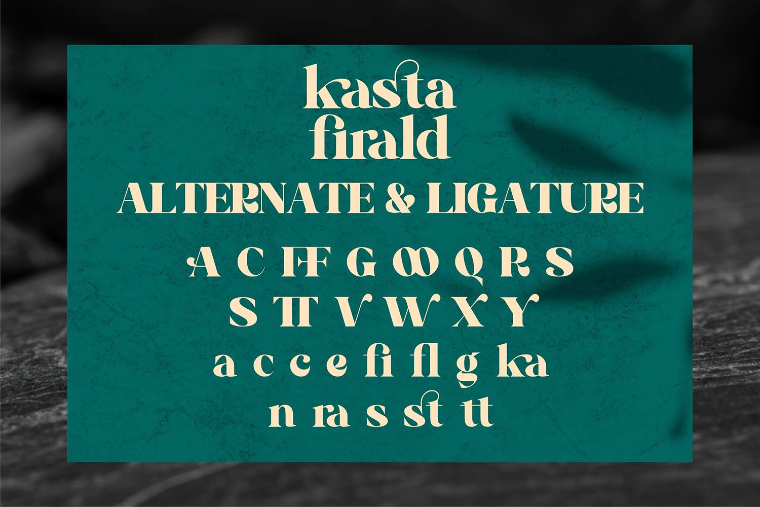 Kasta Firald Font sample