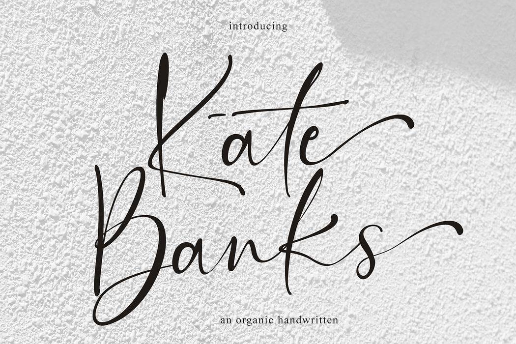 Kate Banks Font sample
