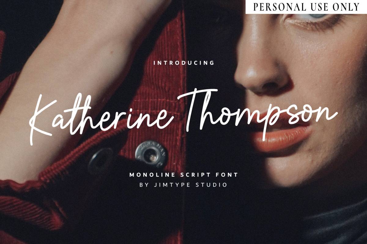Katherine Thompson Font sample