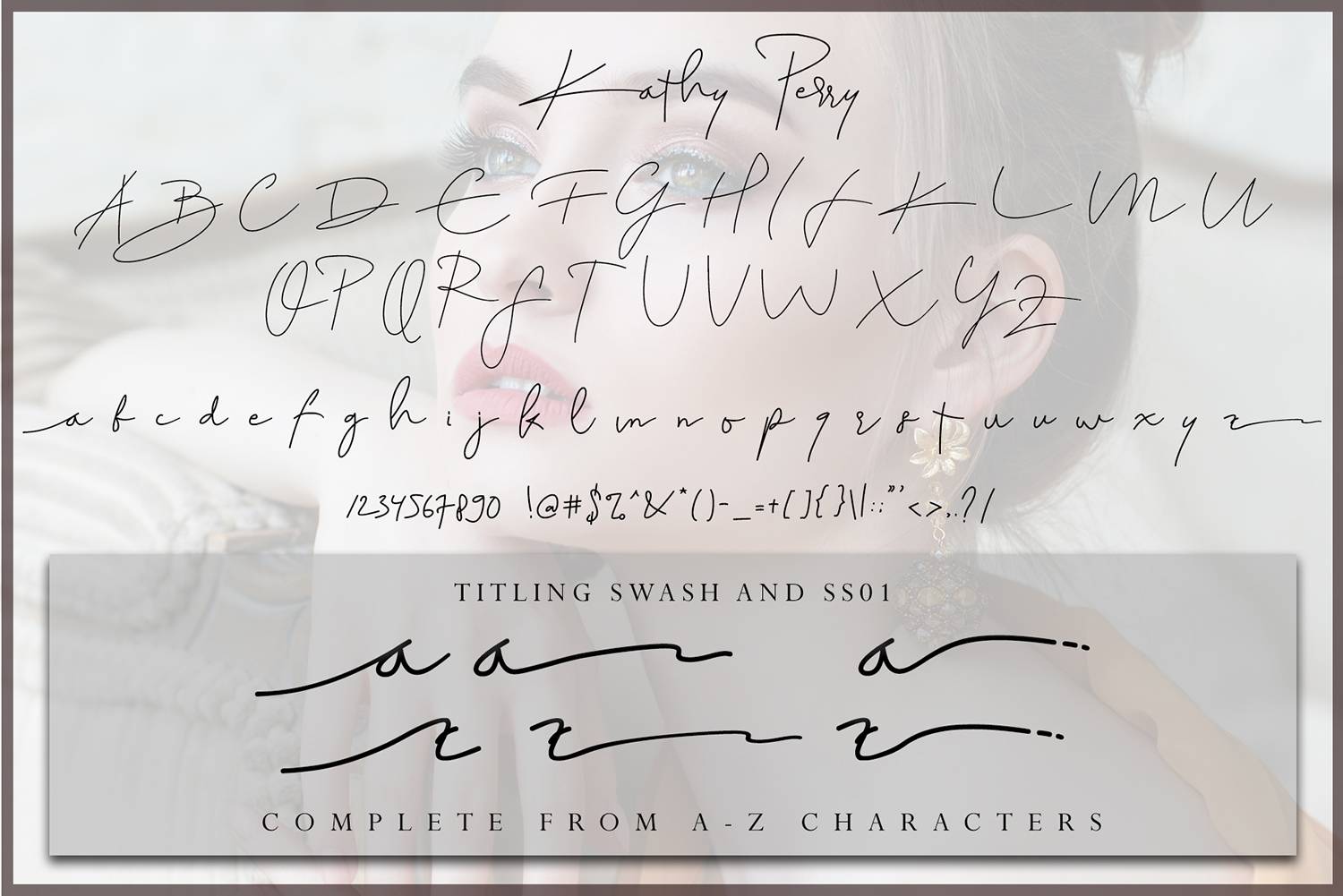 Kathy Perry Font sample