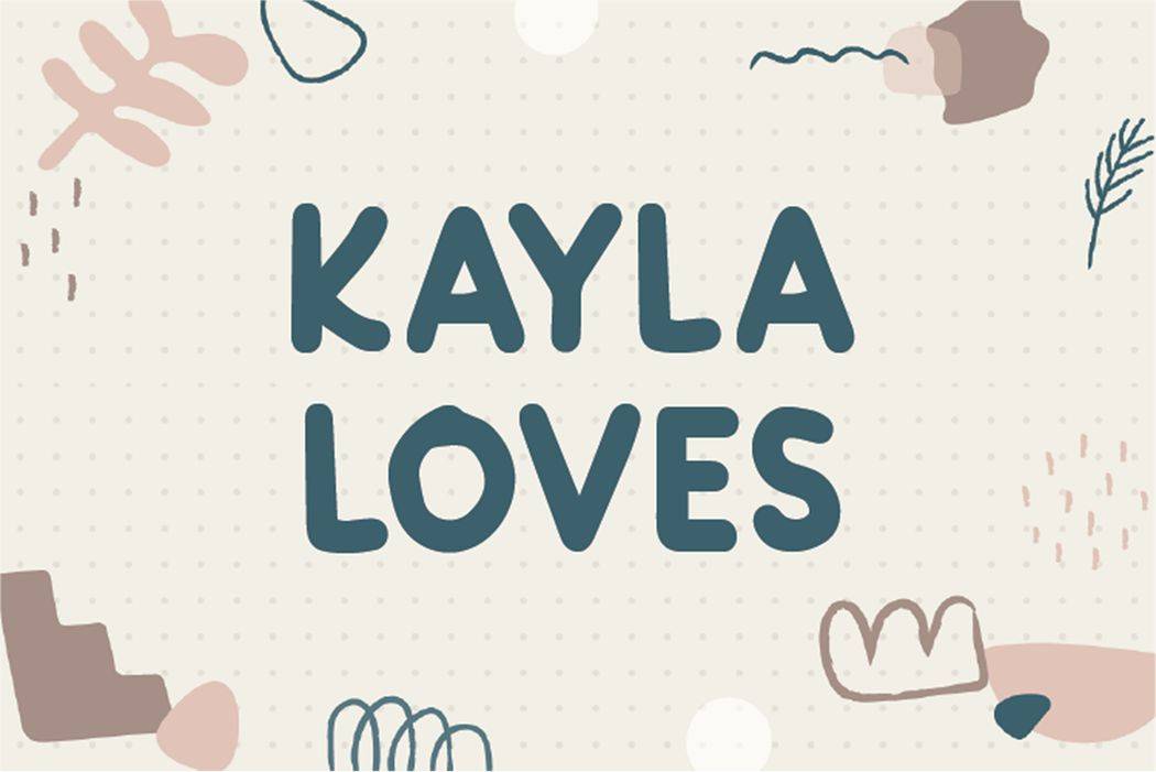 Kayla Loves Font sample