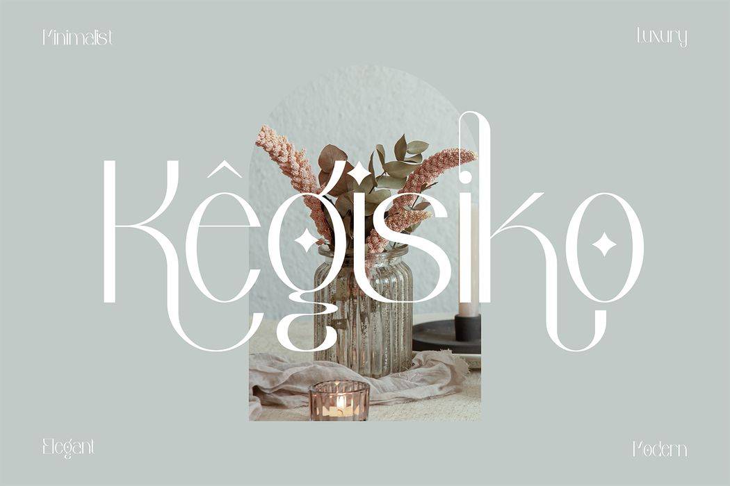 Kegisiko Font sample