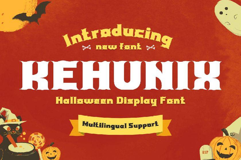 Kehunix Font sample