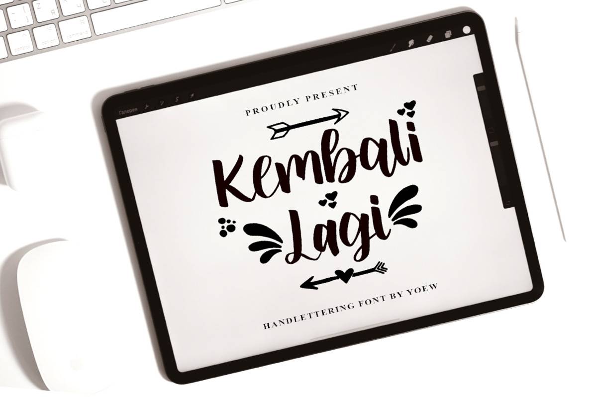 Kembali Lagi Font sample