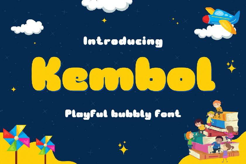 Kembol Font sample