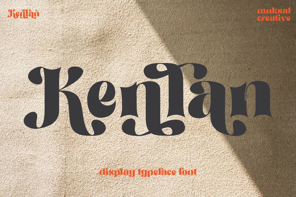 Kenlan Font sample