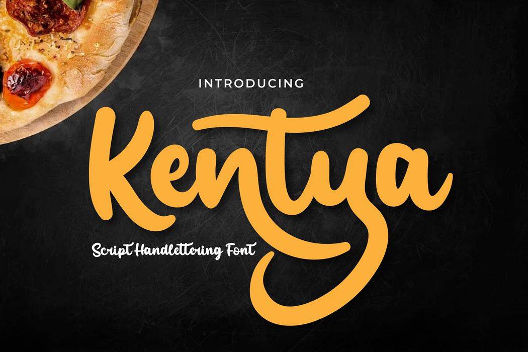 Kentya Font sample