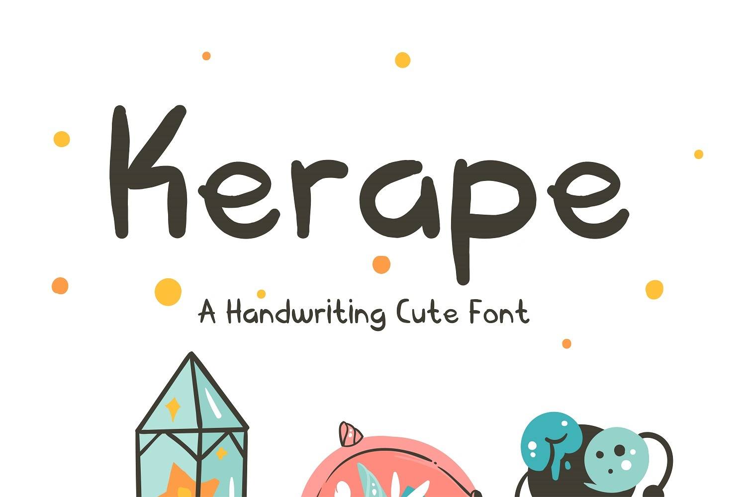 Kerape Font sample