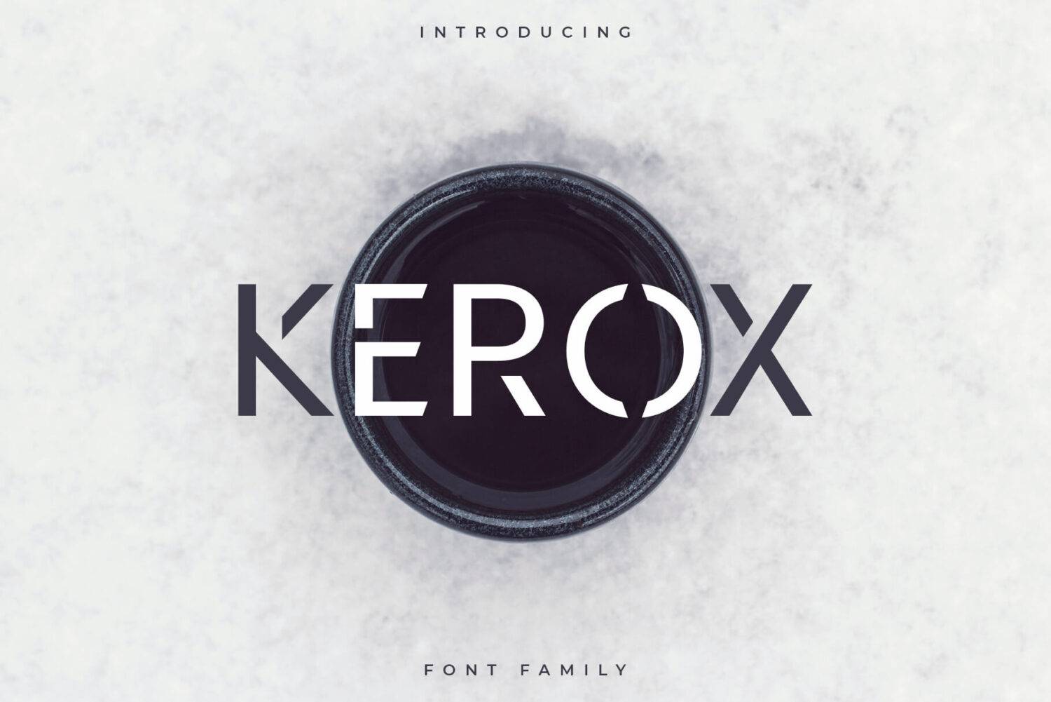 Kerox Font Family sample