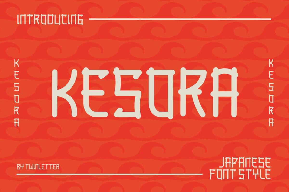 Kesora Font sample