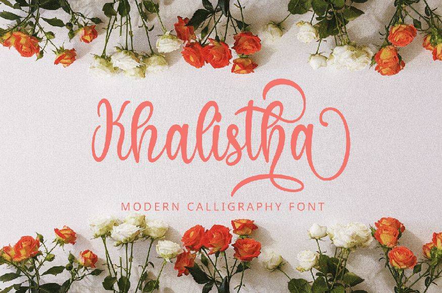 Khalistha Font sample