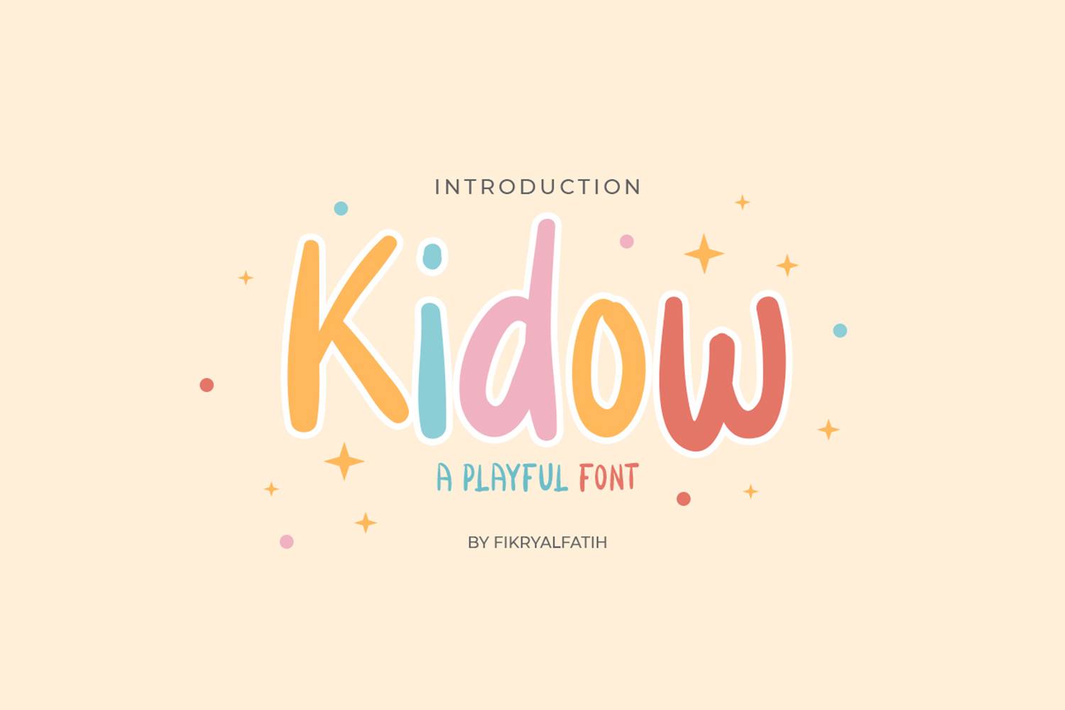 Kidow Playful Font sample