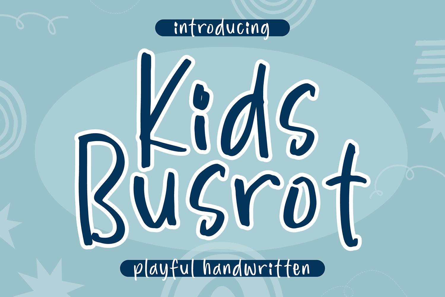 Kids Busrot Font sample
