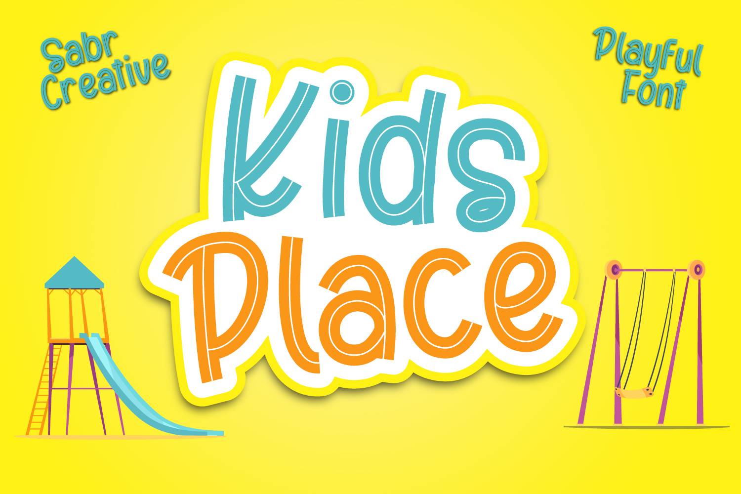 Kids Place Font sample
