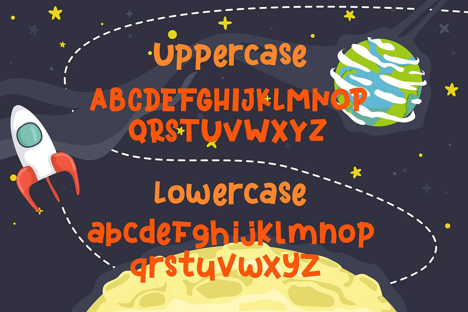 Kidspace Font sample